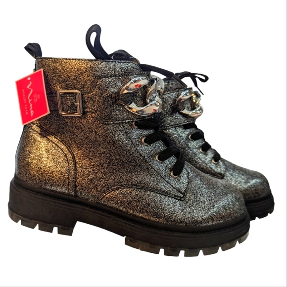 NEW....NIINA WESLYN BIG GIRL BLACK-GLITTER....Size 3M - Picture 6 of 10